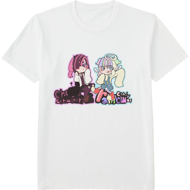 RainbowCandy＆chocostrawberryTシャツ