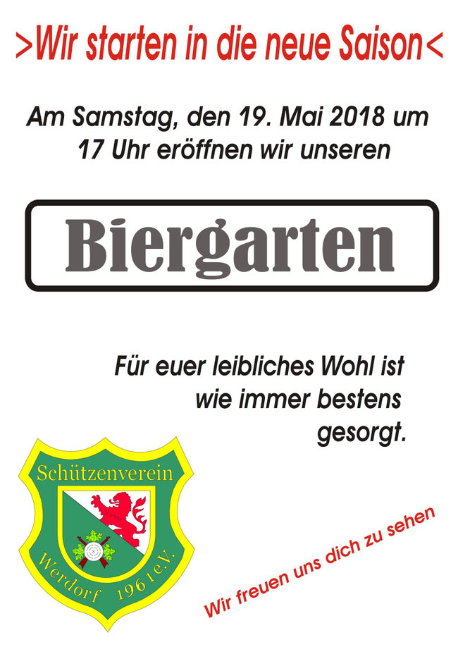 Flyer Biergarteneröffnung
