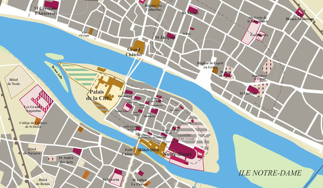L'Île de la Cité en 1314
