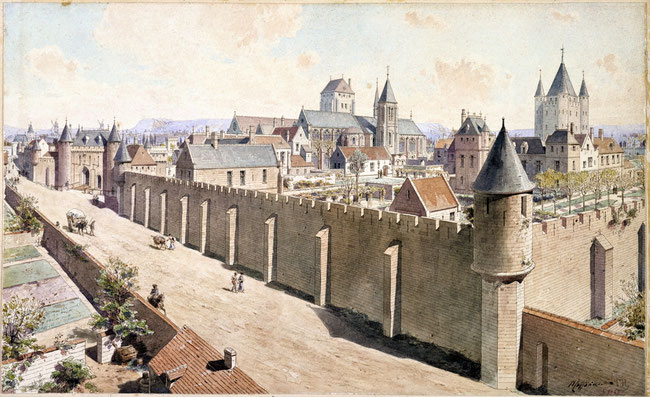 L’ENCLOS DU TEMPLE DE PARIS EN 1450.