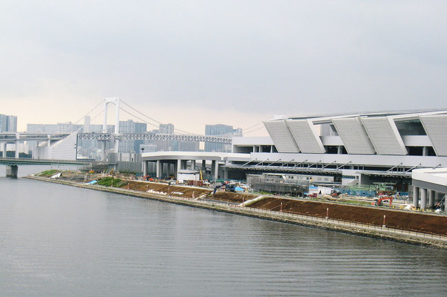 View of south side of Fish Market area, facing Shinonome Canal