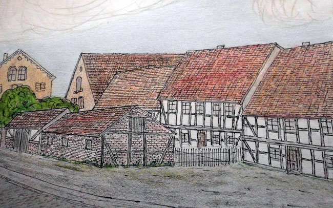 Der ehemalige "Witwenhof" in der Hauptstraße gegenüber dem Kriegerdenkmal.