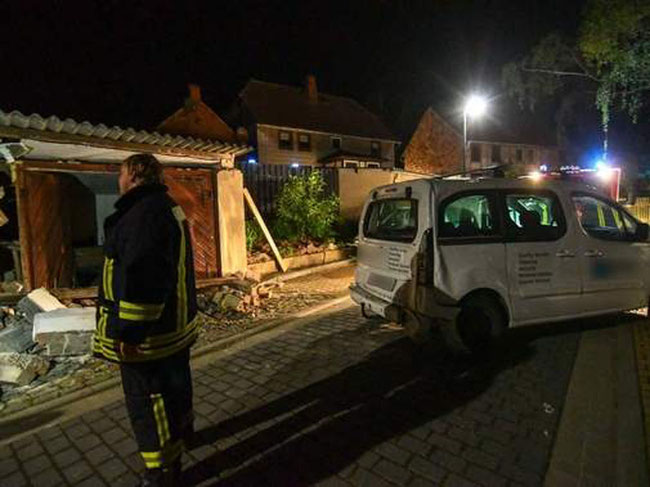 In Gunsleben ist es zu einem außergewöhnlichen Unfall gekommen