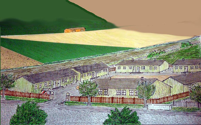 Lager des Reichsarbeitsdienstes (RAD) "Graf Thietmar" in Gunsleben