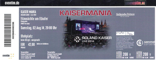 Nr.161 - 02.08.2014 - Roland Kaiser - Elbufer, Dresden