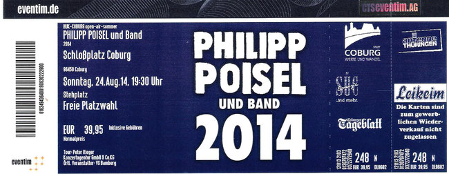 Nr.167 - 24.08.2014 - Philipp Poisel - Schloßplatz, Coburg
