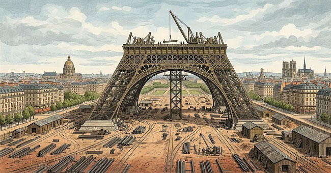 tour-gustave-eiffel-dictee-cm2-construction