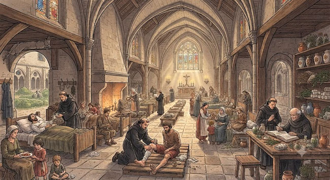 le-role-de-l-eglise-au-moyen-age-cm1-monastere