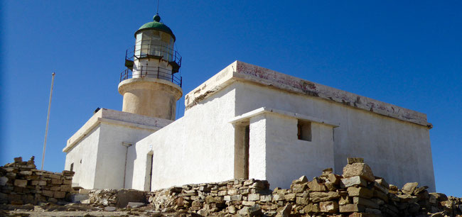 Bild: Der Leuchtturm auf der Insel Prasonisi auf Rhodos
