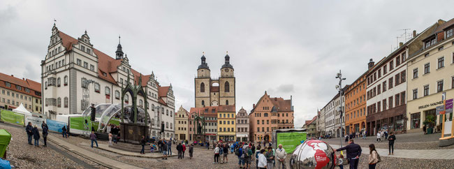 Bild: Der Marktplatz in Lutherstadt Wittenberg