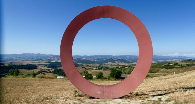 Blick über die Landschaft bevor wir Volterra erreichen