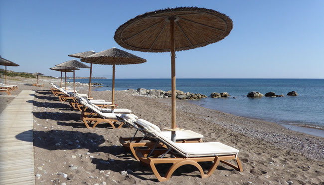 Bild: Der Strand auf Rhodos