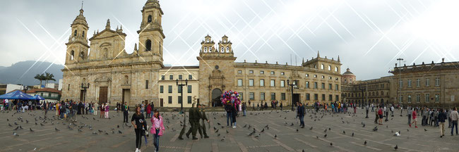 Bild: Plaza de Bolívar in Bogotá in Kolumbien