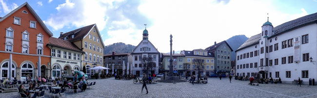Bild: Marienplatz in der Altstadt von Immenstadt im Allgäu