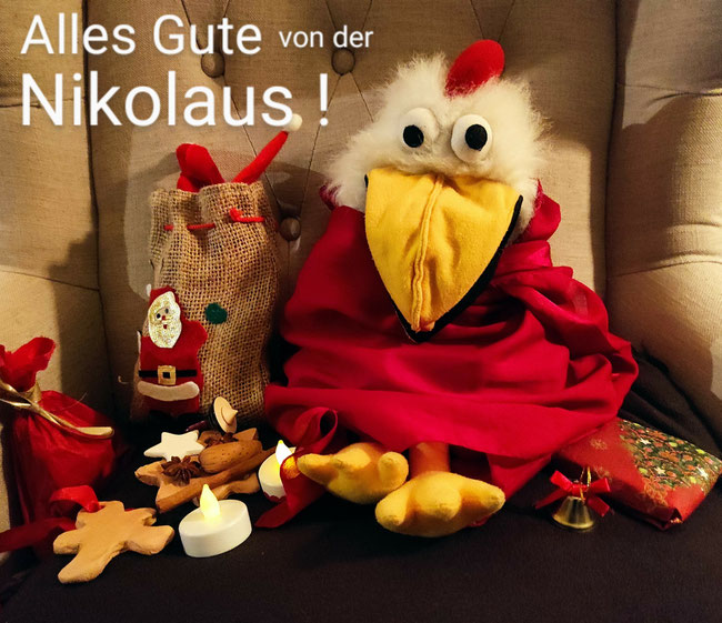 "Alles Gute von der Nikolaus!" wünscht Hilde von den Bocholter KuTIs.