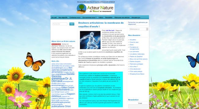 Article Acteur Nature