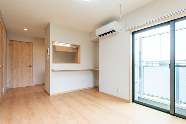 Bタイプのお部屋のLDKです