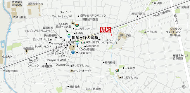 パルゼ祖師谷成城のアクセスマップ