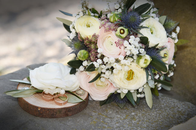 Blumen bei Beller Hochzeit