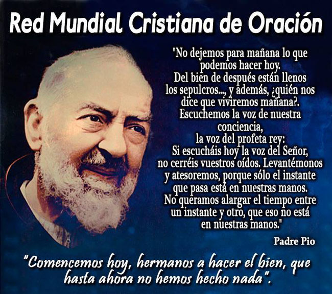 Novena Padre Pio - Red Mundial Cristiana de Oración (RMCO)