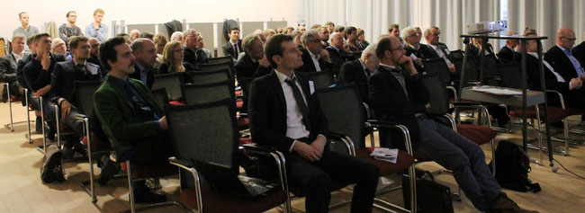 Blick auf das Auditorium des von den Schiffbaustudenten  an der Technischen Universität   am 29.1.2016 veranstalteten  6. Berliner Symposiums (Foto Dr. Hochhaus). .  