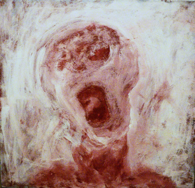 Schrei, Acryl auf Leinwand, 80x80, 2011