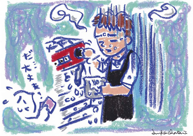 ミルク爆発のイラスト