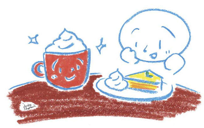 イラストレーター 茶谷順子 コーヒーイラスト