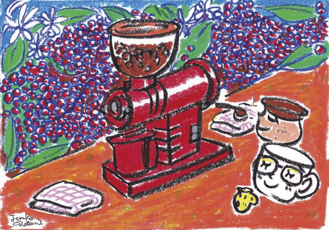 ミル 茶谷順子 コーヒーイラスト