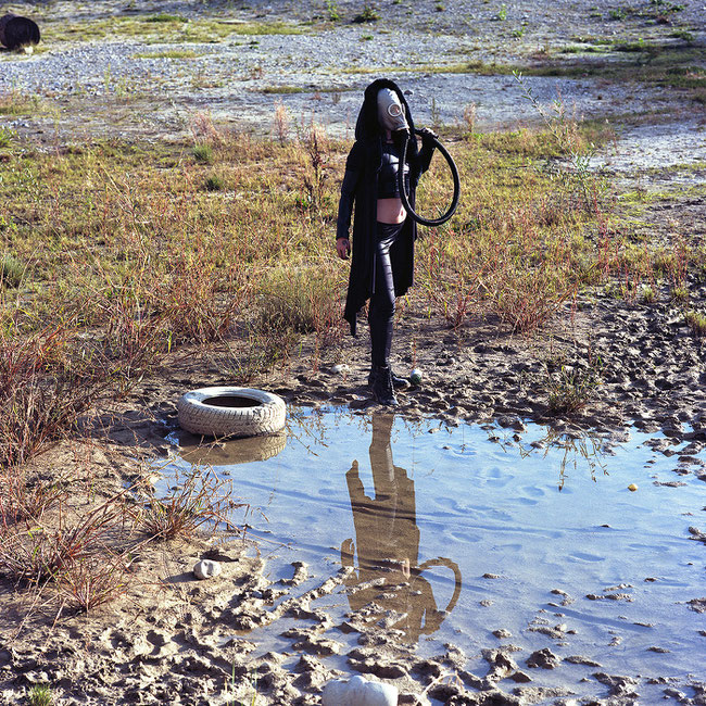 image: nina luca, VJP, VJP photography, waste land, waste land warrior, gas mask, madness is, madness is clothing, church of sanctus, sanctus clothing, post apocalyptic fashion, swiss geeks, dark fashion blog, dark fashion style, dark fashion feed