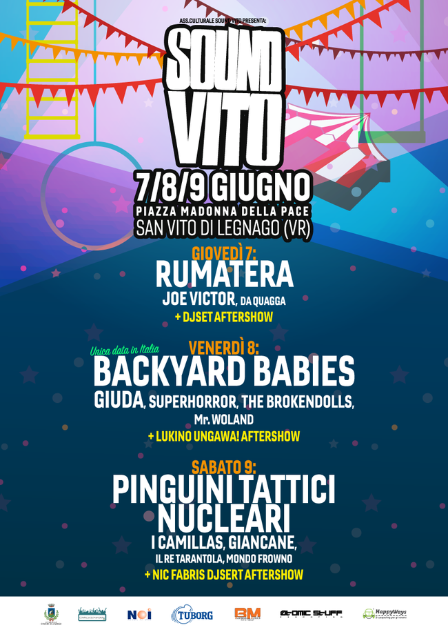 Sound Vito Festival 2018: three days of music and fun. Backyard Babies headliner of the second evening