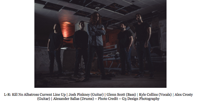 Canadian Alt-Metal Rock KILL NO ALBATROSS Announce "Speak True Evil" Eastern Canadian Tour New EP "Speak True Evil" Out Now!