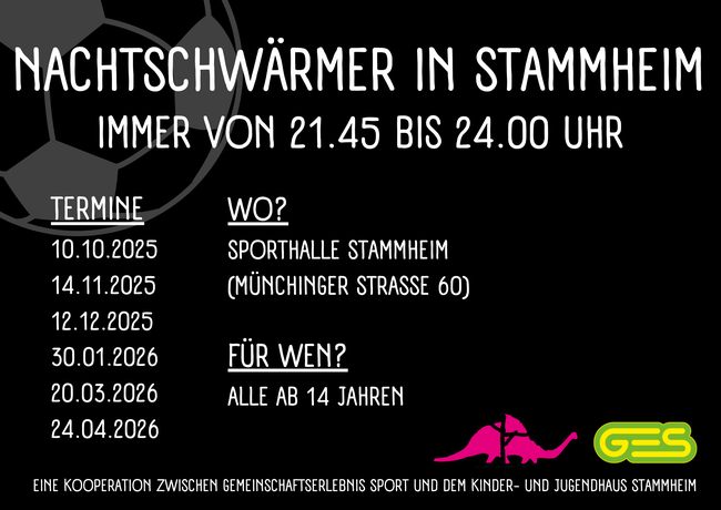 Nachtschwärmer Termine