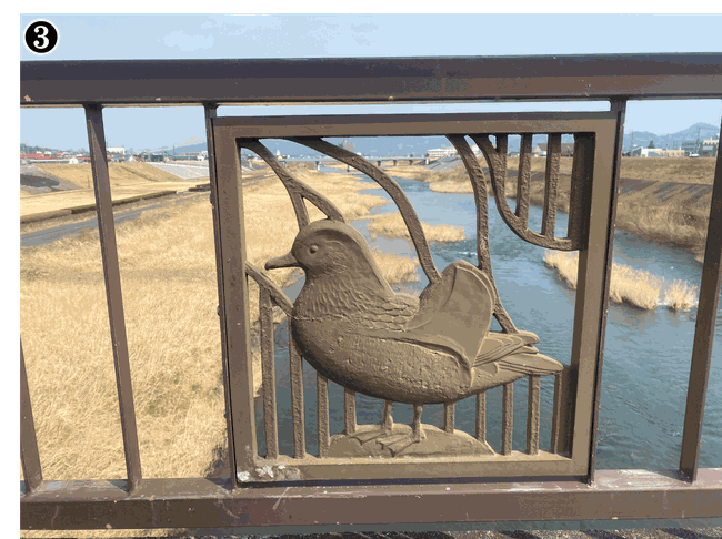 上の橋(一関)　欄干