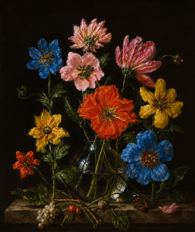Blumenstillleben von E. Niederländisch