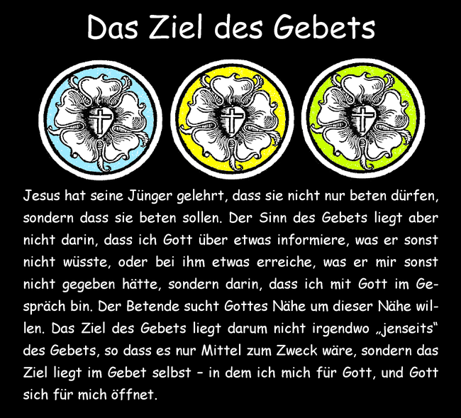 Das Ziel des Gebets