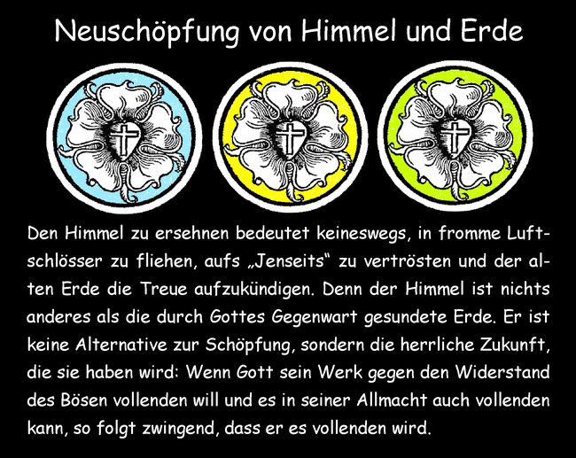 Neuschöpfung von Himmel und Erde