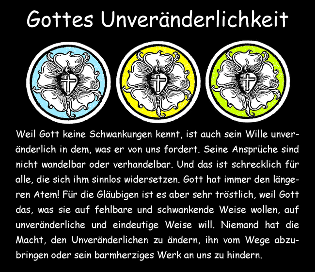 Gottes Unveränderlichkeit