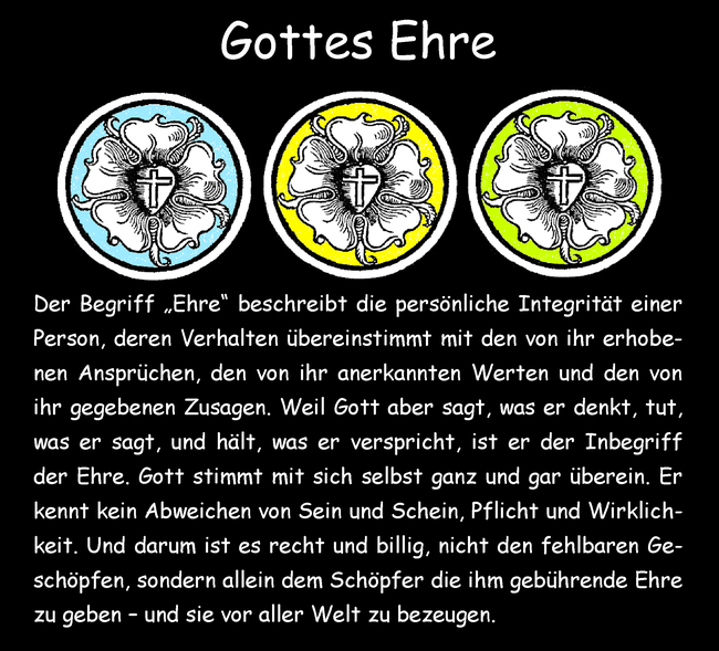Gottes Ehre