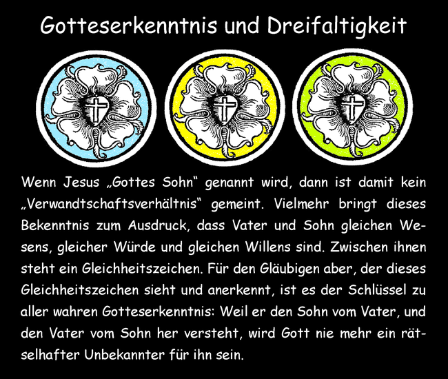 Gotteserkenntnis und Dreifaltigkeit