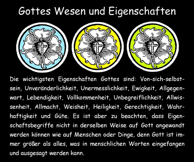 Gottes Wesen und Eigenschaften