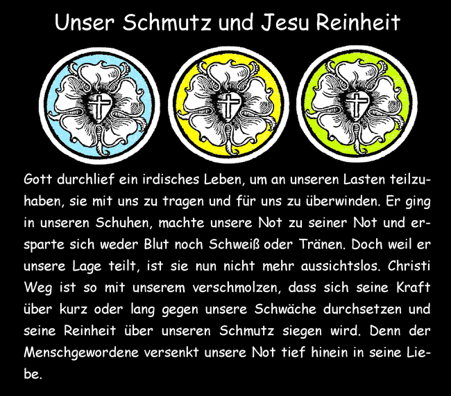 Unser Schmutz und Jesu Reinheit