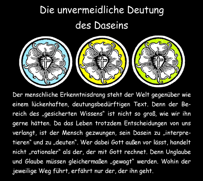 Die unvermeidliche Deutung des Daseins