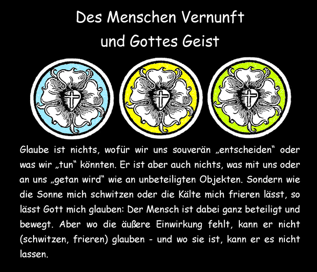 Des Menschen Vernunft und Gottes Geist