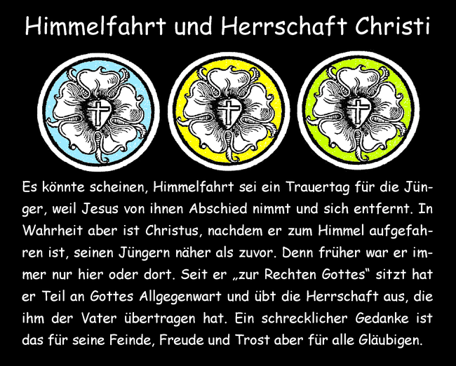 Himmelfahrt und Herrschaft Christi