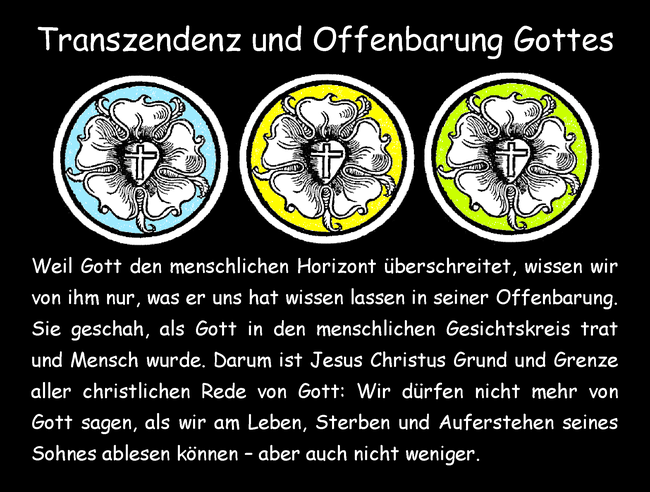 Transzendenz und Offenbarung Gottes