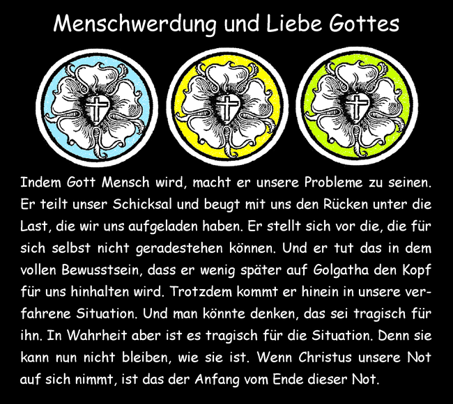 Menschwerdung und Liebe Gottes