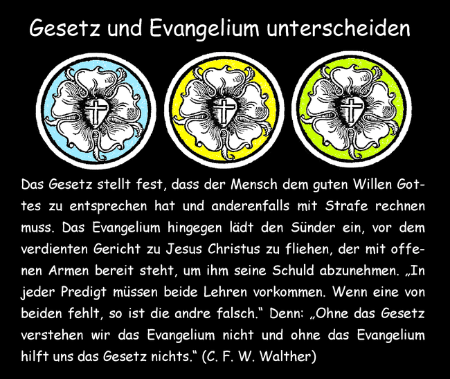 Gesetz und Evangelium unterscheiden