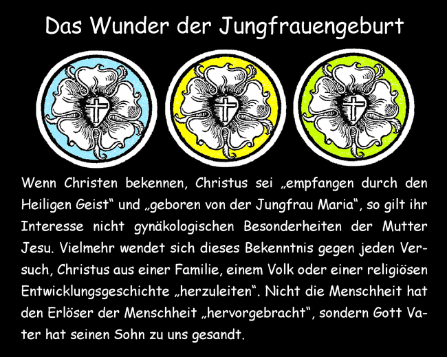 Das Wunder der Jungfrauengeburt