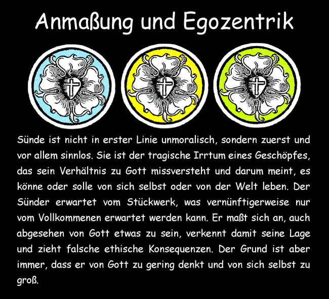 Anmaßung und Egozentrik